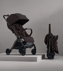 Silver Cross Jet 5 (Newborn Cabin Approved Stroller)-Ganache