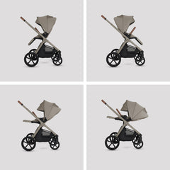 Silver Cross Cove Champagne Travel System Accessory Bundle (8 piece)