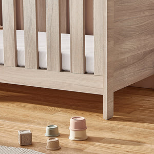 Silver Cross Bromley Convertible Cot Bed-Oak