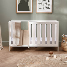 Load image into Gallery viewer, Silver Cross Bromley 2 piece White nursery set with with Convertible Cot Bed and Dresser
