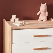 Load image into Gallery viewer, Silver Cross Westport 2 piece oak nursery set with Convertible cot bed and Dresser